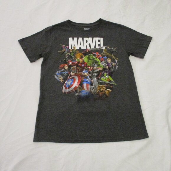 MARVEL BOY’S XL GREY SHORT SLEEVE GRAPHIC TEE-SHIRT - NWOT - Picture 2 of 6